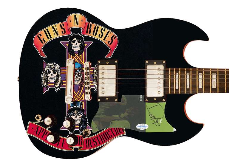 Guns N Roses Duff Mckagan Autographed Signed Custom Photo Graphics Guitar ACOA