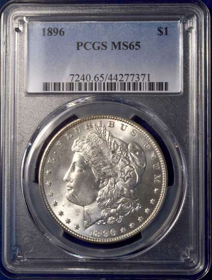 1896 Morgan Silver Dollar PCGS MS65.