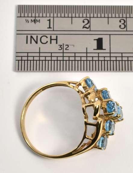 Sparkling Blue Topaz Cluster