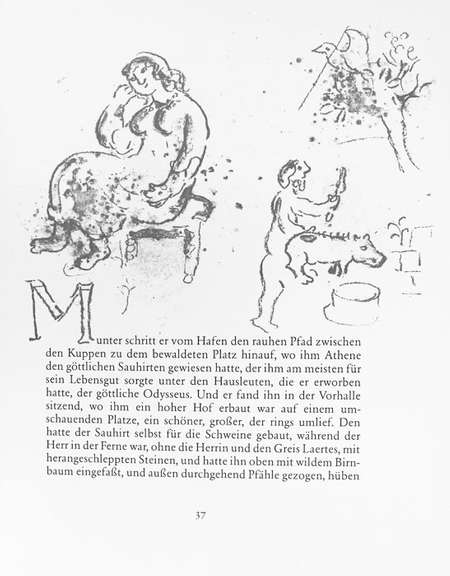 Marc Chagall Mais Lui S'Eloigne Du Port