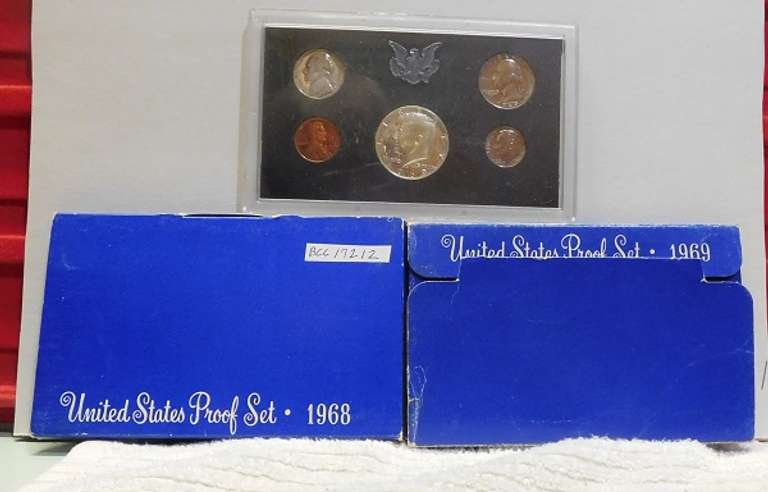 2 sets:  1968 & 1969 PRF Sets, Sil Hf Dols