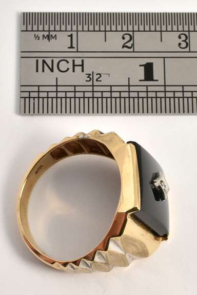 Man's Black Onyx Ring