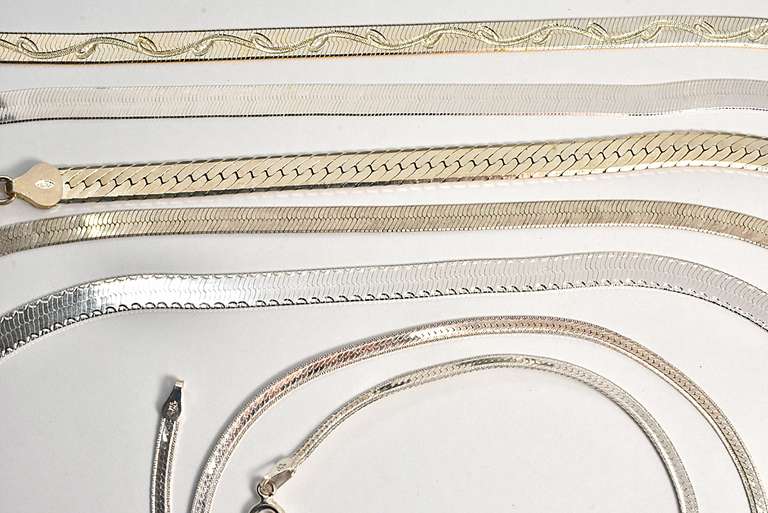 Great Group of 6 Herringbone Necklaces