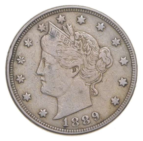 1889 Liberty V Nickel