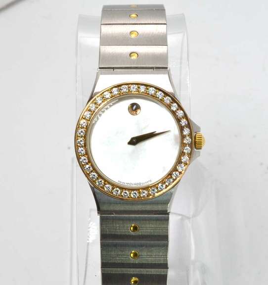 Movado Se Ladies, Diamond MOP Gold