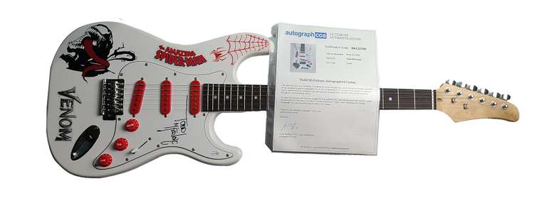 Todd McFarlane Autographed Signed Venom Graphics Guitar