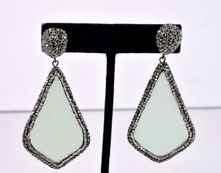 Gorgeous Crystalized Quartz Gemstone Earrings