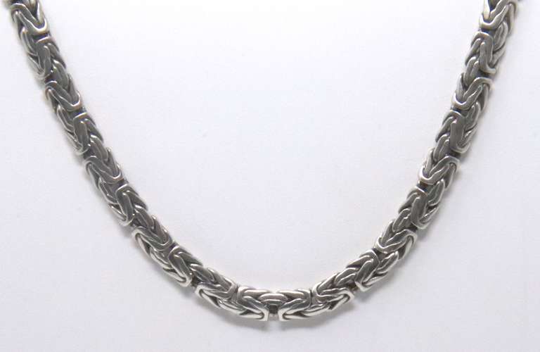 Sterling Silver Byzantine Necklace