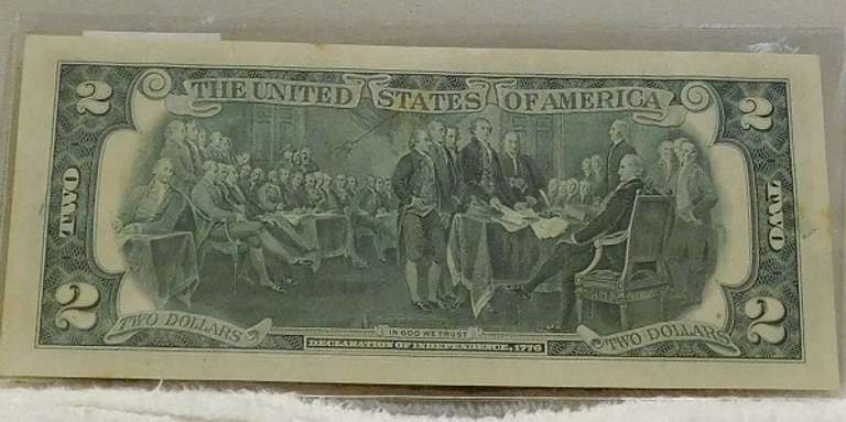 1976 $2 Fed Res Note Postal Cert, First Day Issue
