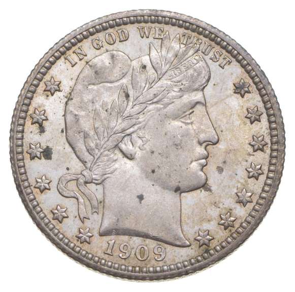1909 Barber Quarter