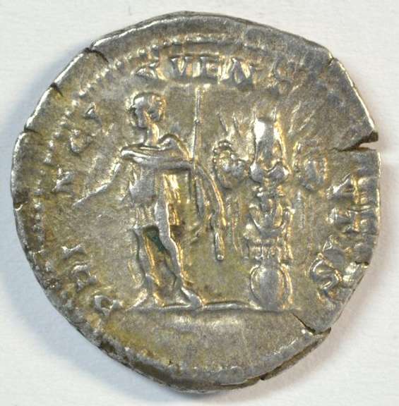 Original Mint State Geta Roman Silver Denarius 209-212 AD