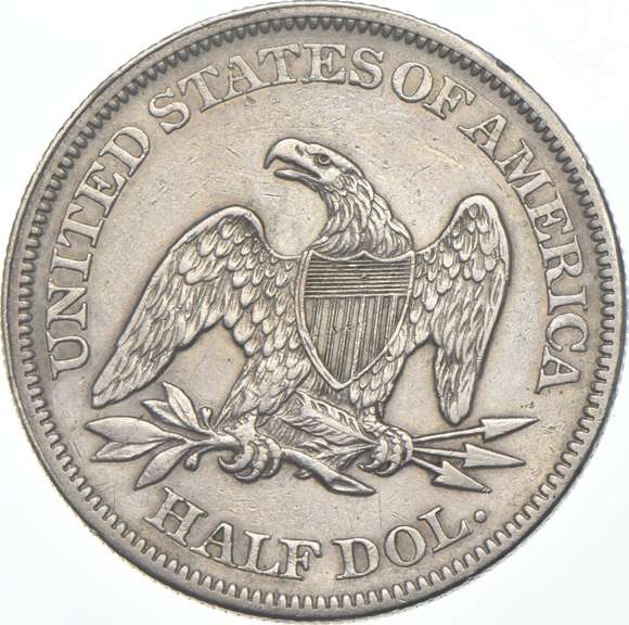 1865 Seated Liberty Half Dollar