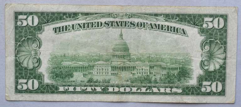$ 50 1934 A NY Fed FRN
