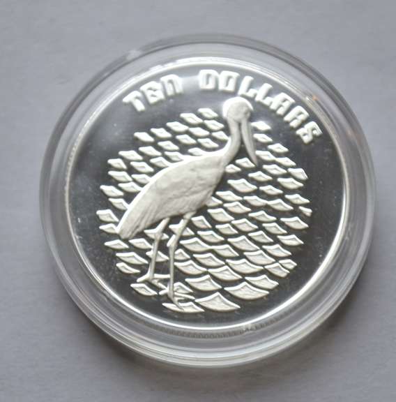 1991 Birds Of Australia Silver $ 10 Proof Silver Coin