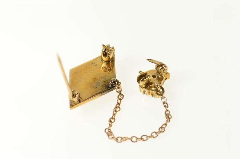 10K Yellow Gold Chi Kappa Phi Public Service Society Lapel Pin/Brooch