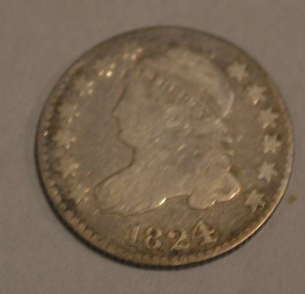 1824 4/2 Bust Dime