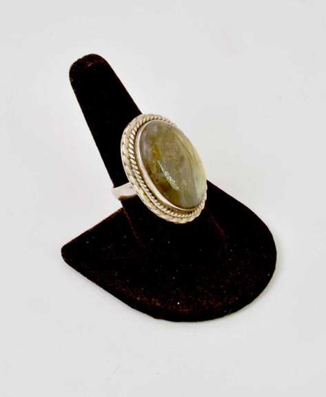 Sterling Silver Moonstone Cocktail Ring.
