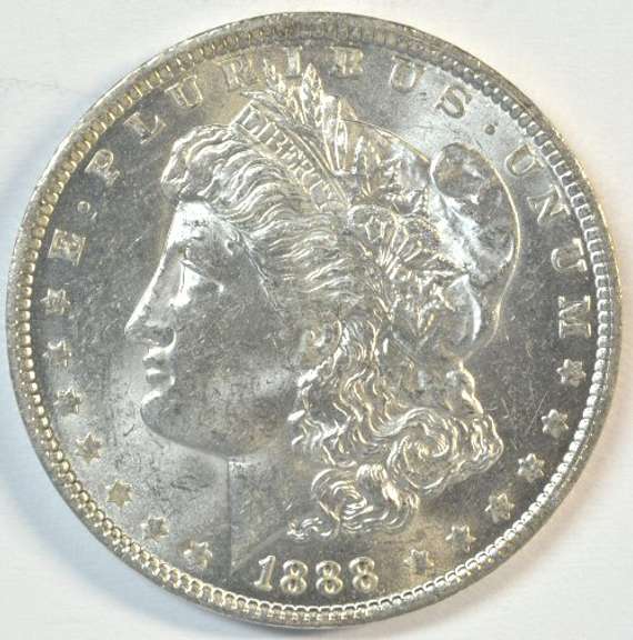 Choice BU 1888-O Morgan Silver Dollar. Real fresh