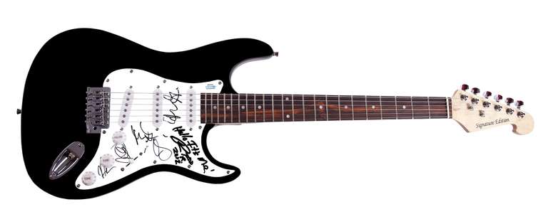 Robert Johnson Tribute Concert Autographed Guitar Rundgren Gray Wimbish ACOA