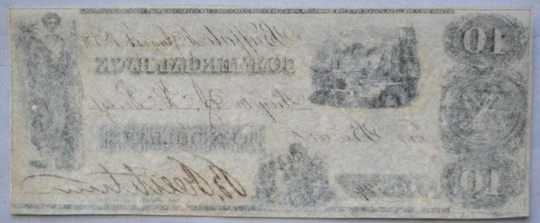 $ 10 October 1855 Commercial Bank Buffalo New York CH CU Note
