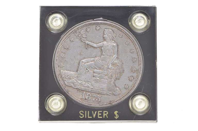 1875-S Seated Liberty Silver Trade Dollar