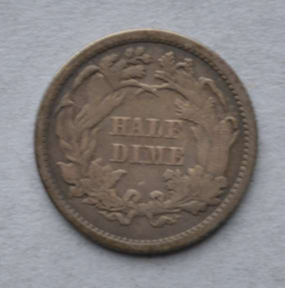 1869 Seated Half Dime