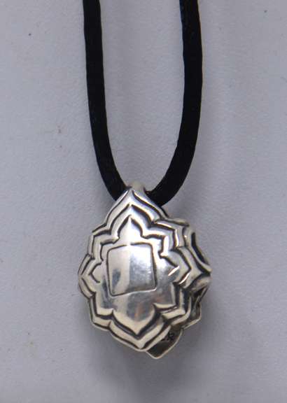 Vintage Sterling Silver Bell Pendant