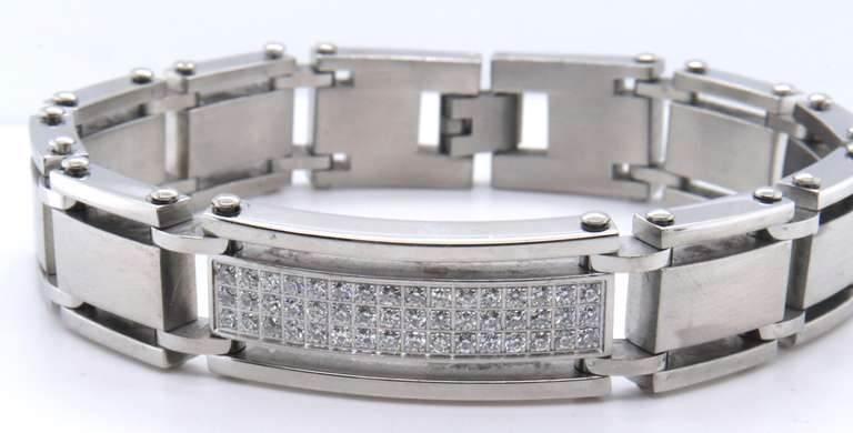 Stainless Steel CZ Bracelet