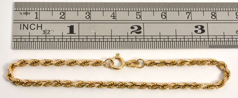 Popular Diamond Cut Rope Bracelet
