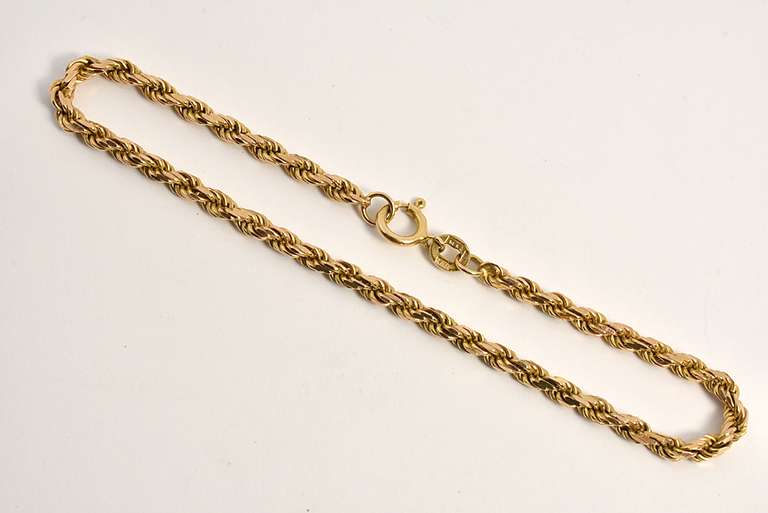Popular Diamond Cut Rope Bracelet