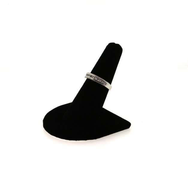 Gorgeous Sterling Silver Anniversary Band Ring with Channel Set Cubic Zirconias