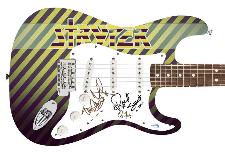 Stryper Autographed Signed Custom Photo Graphics Guitar ACOA