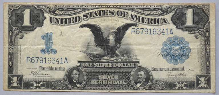 $ 1 Series Of 1899 Black Eagle Note