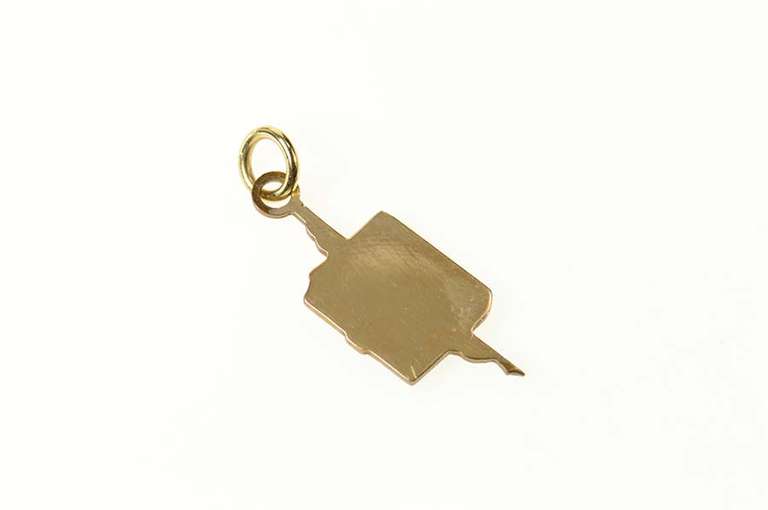 14K Yellow Gold Alpha Beta Alpha Library Fraternity Book Charm/Pendant