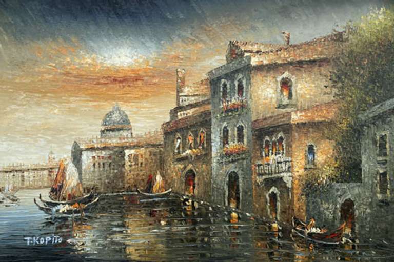 ONE OF A KIND BEAUTIFUL OIL PAINTING ON CANVAS