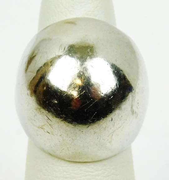 Chunky High Domed Sterling Silver Ring, Size 5