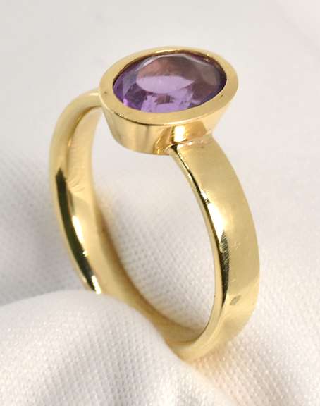 Contemporary Amethyst Ring