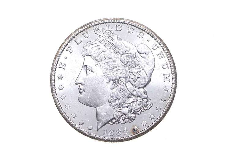 1884-CC Morgan Silver Dollar
