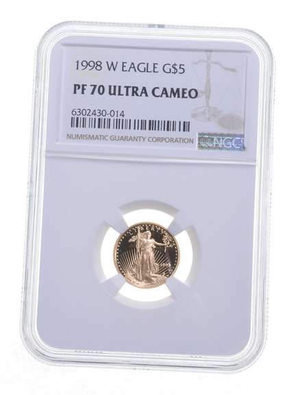 PF70 UCAM 1998-W $5 American Gold Eagle - Graded NGC