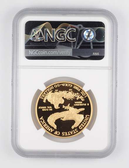 PF70 UCAM 2010-W $50 American Gold Eagle 1 Oz. Fine Gold - Graded NGC