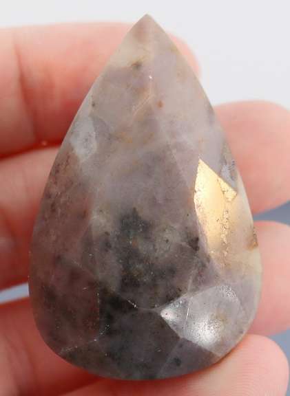 Awesome 199.5ct pear cut violet gray Ruby