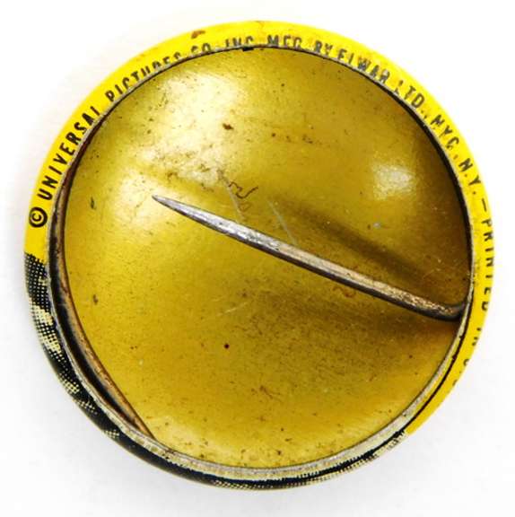 Vintage Wolf Man Pin Back