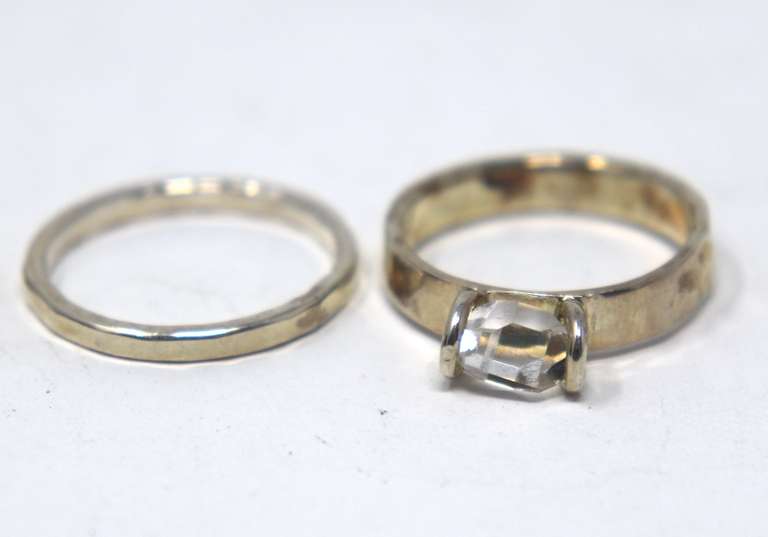 Group Lot of 5 Sterling Silver Rings