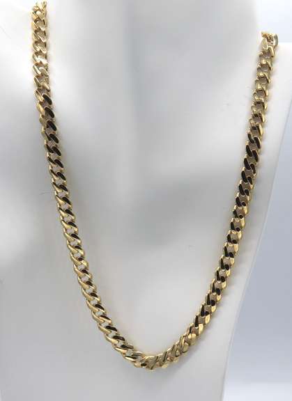 Splendid 14kt Yellow Gold Curb Link Necklace