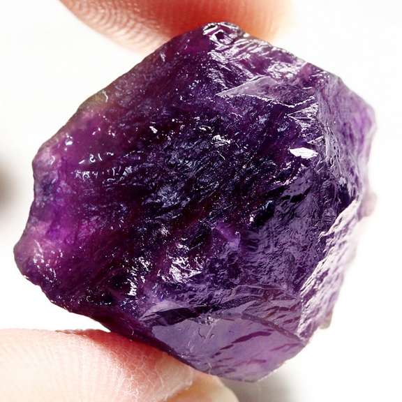 Huge 47.33ct untreated uncut Amethyst