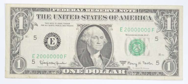1963-A $1 Richmond, Virginia United States Federal Reserve Note