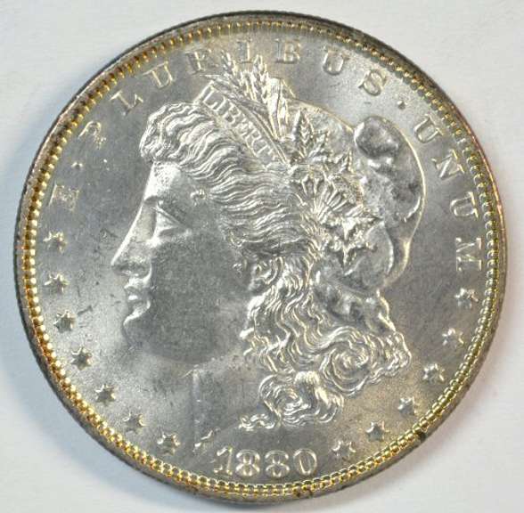 Blazing Choice BU 1880-P Morgan Silver Dollar. Real nice