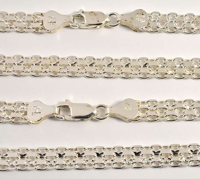 Nice Pair of Hand Made Flat Necklaces