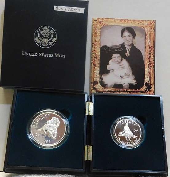 1995 2 pc Civil War PRF Sil Dol & Cl Hf