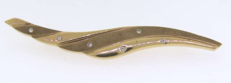 Ladies 14kt Yellow Gold Brooch